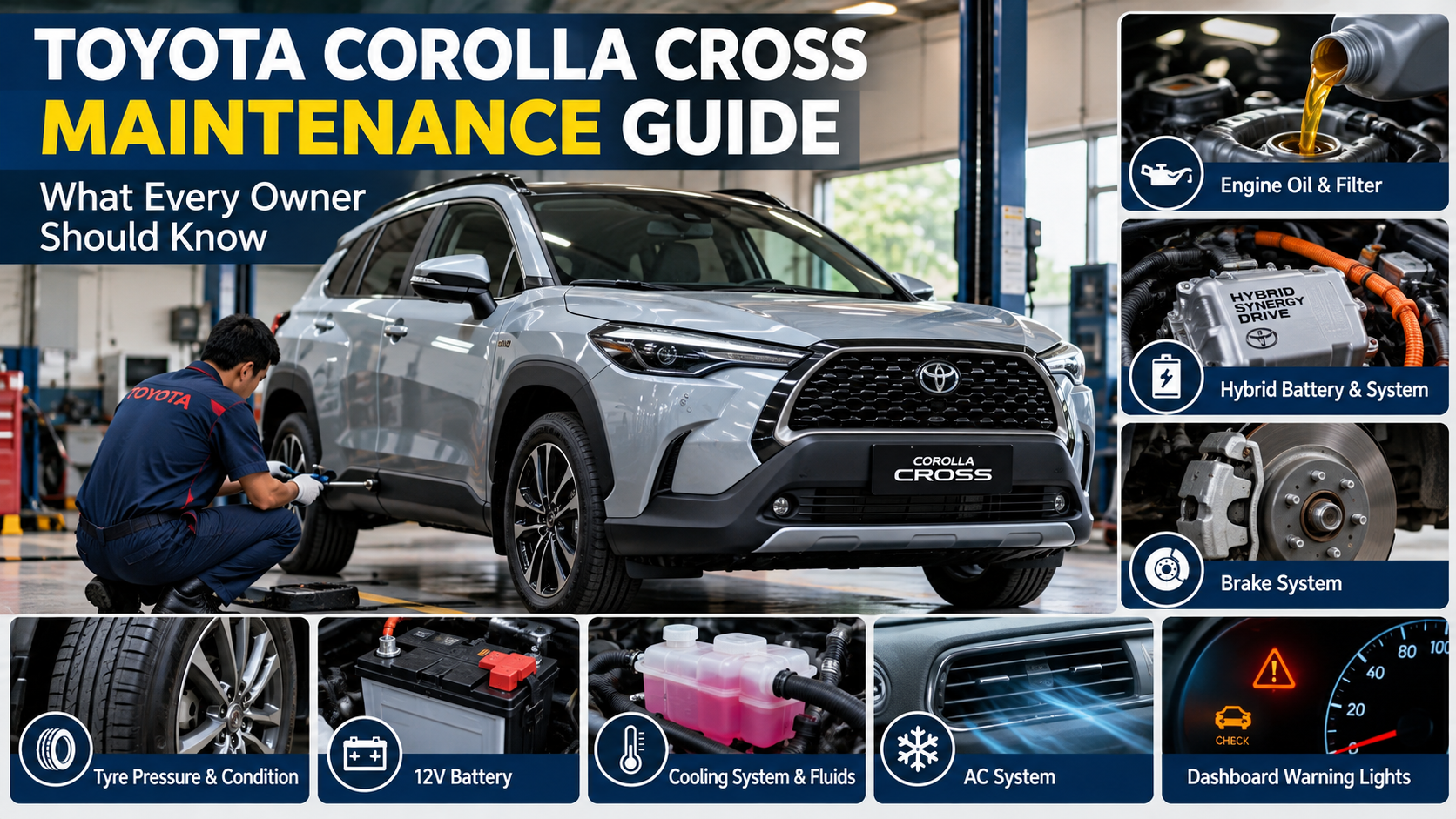 Toyota Corolla Cross Maintenance Guide: গাড়ি ভালো রাখতে কী কী করবেন?